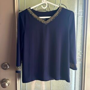 Women’s Petite Small Croft & Barrow Quarter Sleeve Dress shirt